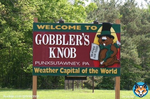 Today the Groundhog Day ceremony will be held here.