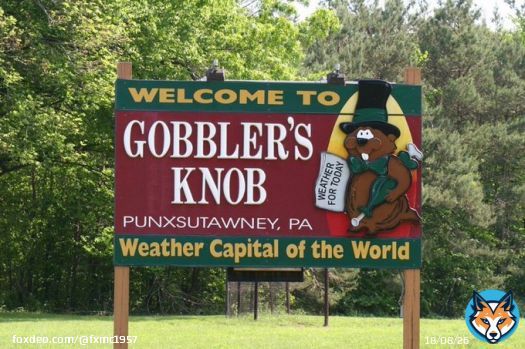 Today the Groundhog Day ceremony will be held here.