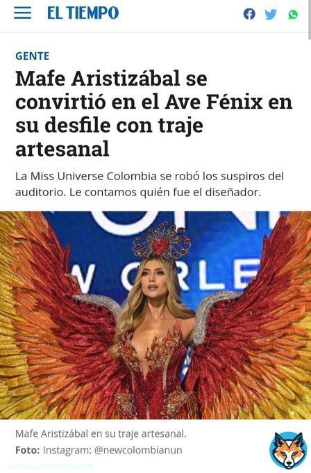 1 vez que mandan una rubia, ojos azules para M.U.  y hay como 10 igual. Le tenemos fe a Mafe. Esa mujer es preciosa. Antes de que molesten, recuerden que apoyo el paro.
