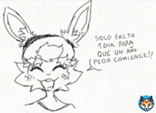 'just one day left for a worst year to begin!!' (I hate drawing on my phone btw) Spanish stuff incoming- feliz a&ntilde;o nuevo cabros espero que la pasen bien y wea :D