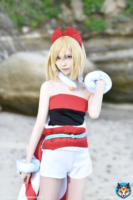 夏だね〜カイちゃん投下！  【cospla/コスプレ】  Pok&eacute;monLEGENDSアルセウス  カイ  #コスプレイヤー #コスプレイヤーさんと繋がりたい #ポケモンコスプレ #cosplay #カイ