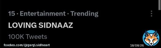 Congratulations Everyone We Did it ..100K Tweets Done   PARTY TO BANTI HAI   LOVING SIDNAAZ