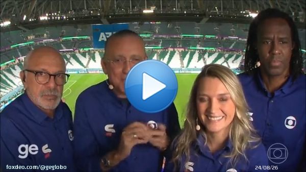 Ap&oacute;s Cro&aacute;cia x Brasil, Galv&atilde;o se despediu dos jogos da Sele&ccedil;&atilde;o na Globo: 'Dois t&iacute;tulos, tr&ecirc;s finais' #genacopa