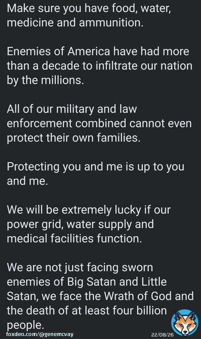 Yesterday, I warned Christians and Jews to flee Damascus.  The burden of Damascus. Behold, Damascus is taken away from being a city, and it shall be a ruinous heap. Isaiah 17:1 KJV  Today, I am warning my Fellow Americans to prepare for an invasion on our soil.