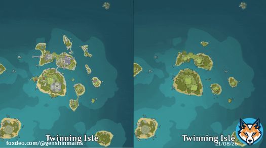 2.8 islands vs 1.6 islands  #原神 #Genshin