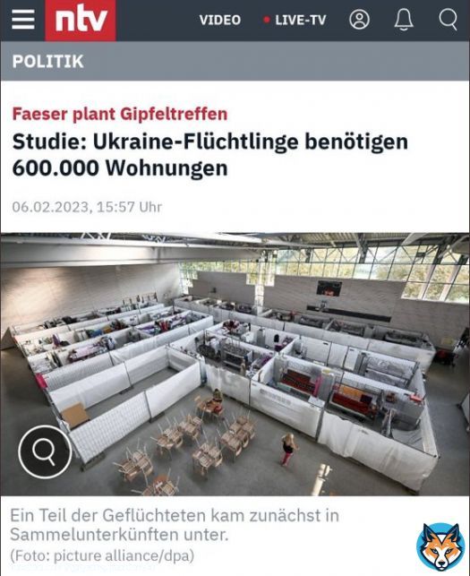 H&auml;tten wir nicht Millionen von Wirtschaftsmigranten unkontrolliert ins Land gelassen, k&ouml;nnten wir die ukrainischen Fl&uuml;chtlinge ohne gro&szlig;e Probleme unterbringen.   Jetzt r&auml;cht sich die selten dumme, total verfehlte Migrationspolitik der Merkel- und Scholz-Regierung.