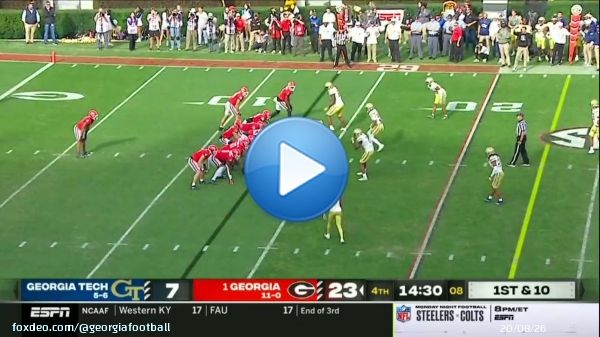 The play that set up the score.  : Watch live on ESPN  #GoDawgs | @1_blueprint