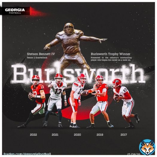 Congratulations to your 2022 Burlsworth Trophy Winner @StetsonIv!  #GoDawgs