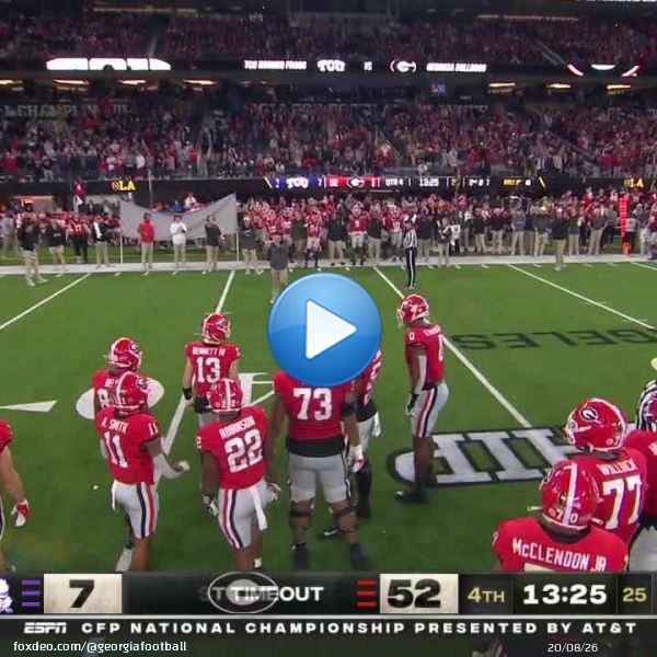 ????????????????????????  : @espn   #GoDawgs | #NationalChampionship