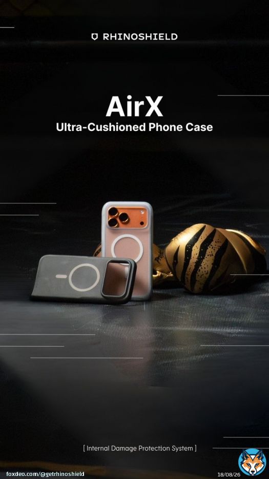 Built for the hit. Whether it’s your knees on the mat or your phone on the concrete, protection is non-negotiable. The new AirX for iPhone 17 uses air-cushioned corners to absorb shock so your phone doesn't have to.  #RHINOSHIELD #iPhone17 #sportsShoow more