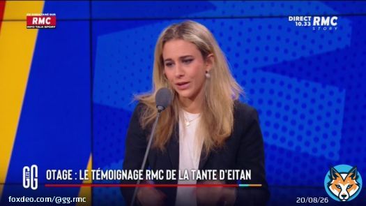 Les larmes de Sarah Saldmann au moment d'&eacute;voquer les otages du Hamas #GGRMC