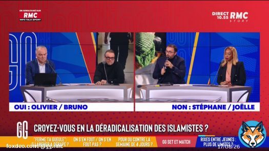 Croyez-vous en la d&eacute;radicalisation des islamistes ?   &Eacute;change tendu entre Brunot Poncet et St&eacute;phane Manigold sur le plateau ! #GGRMC