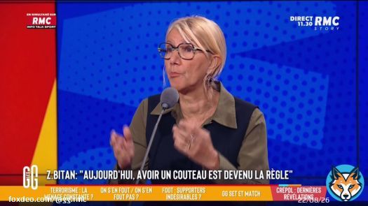 Pour Zohra Bitan, 'avoir un couteau aujourd'hui est devenu la r&egrave;gle.' #GGRMC