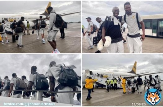 The Black Stars will depart France for Spain on Sunday for the second International friendly against Nicaragua