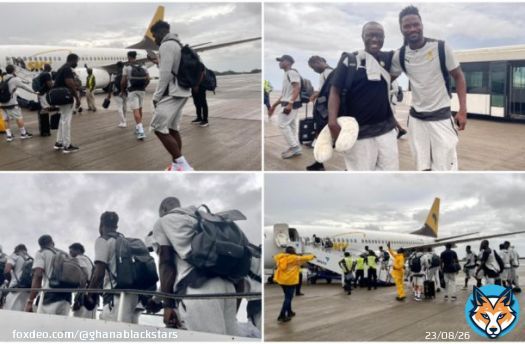 The Black Stars will depart France for Spain on Sunday for the second International friendly against Nicaragua