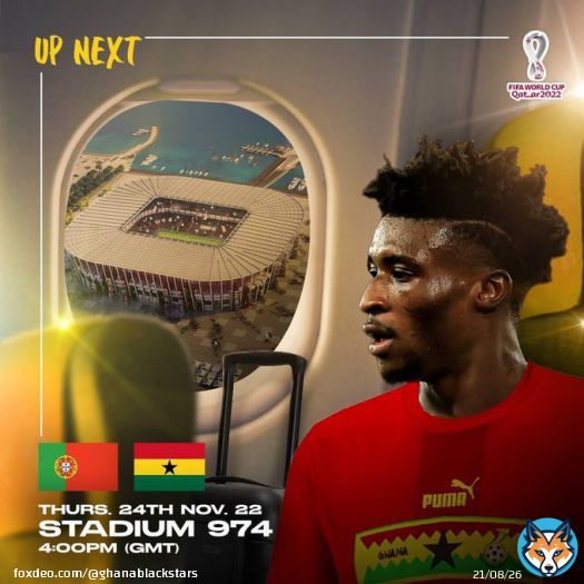 ???????? ????????????????   ????????????????????????????????  ????????????????????    Tomorrow - 4:00 PM (GMT)   ???????????????? ???????? #BlackStars !  #TeamGhana&nbsp;| #FIFAWorldCup&nbsp;| #Qatar2022