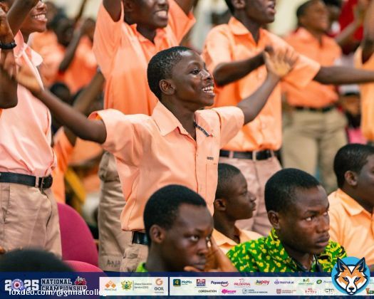 AUDITORIUM 900: End of Round 2: Mfantsipim School: 27pts Anglican SHS, Kumasi: 21pts Sogakope SHS: 16pts @TrusturAI sponsors Round 2. #NSMQ2025 #NSMQOneEighth #Primetime