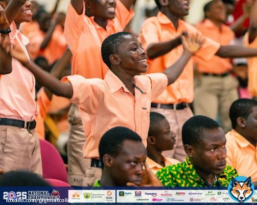 AUDITORIUM 900: End of Round 2: Mfantsipim School: 27pts Anglican SHS, Kumasi: 21pts Sogakope SHS: 16pts @TrusturAI sponsors Round 2. #NSMQ2025 #NSMQOneEighth #Primetime