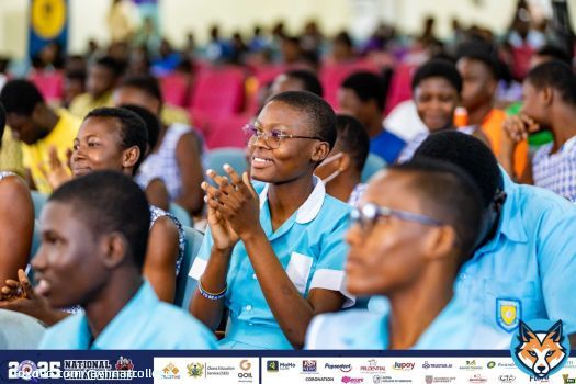 AUDITORIUM 900: End of Contest. Sunyani SHS: 56pts Akro SHTS: 40pts Tsito SHTS: 22pts Sunyani SHS advances to the next stage of the contest. #NSMQ2025 #NSMQPrelims #Primetime