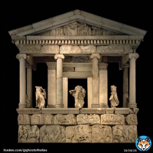 The Nereid Monument, Lycian, about 390-380 BC, From Xanthos, (modern G&uuml;n&uuml;k, south-western Turkey) (Source: The British Museum)