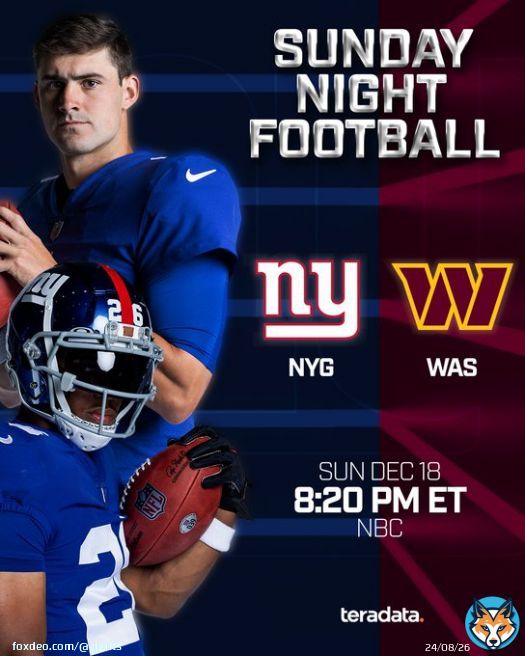 SUNDAY. NIGHT. FOOTBALL.