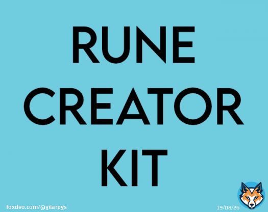 The RUNE Creator Kit is here!  This Google Doc + Affinity templates collection is full of advice on how to make things for RUNE. And it's completely free.  Links and more info below