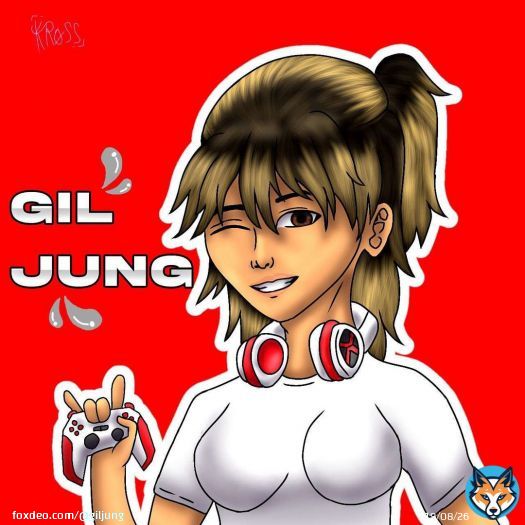 Obrigada pelo desenho e carinho @kross45k Achei minha cara!\ud83d\ude1c\ud83e\udd70\ud83d\udc99YouTube.com/giljung \ud83c\udfac \ud83c\udfae
