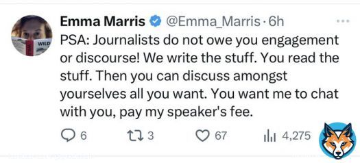 MSM journalist writes a bunch of misinformation about Bitcoin, gets corrected by a lot of people, wants you to pay her to dignify a dialogue
