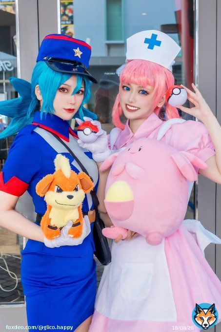 みんなのお気に入りポケモンは何〜？  ポケモン／コスプレ ジュンサーさん ジョーイさん@komakos00  #Pokemon #cosplay #アコスタ福岡  #アコスタ福岡PayPayドーム