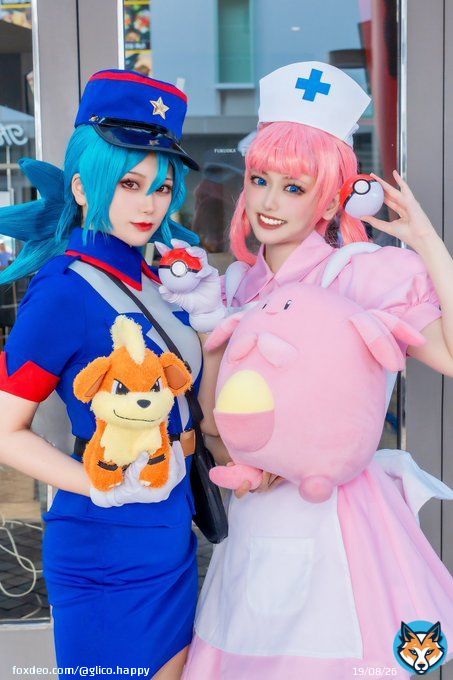 みんなのお気に入りポケモンは何〜？  ポケモン／コスプレ ジュンサーさん ジョーイさん@komakos00  #Pokemon #cosplay #アコスタ福岡  #アコスタ福岡PayPayドーム