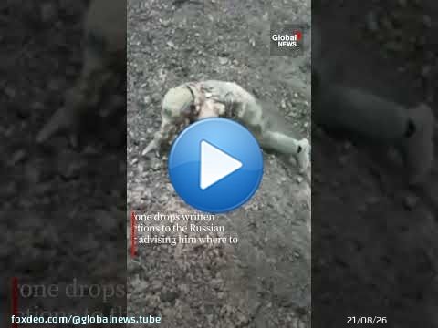 Russian soldier surrenders to Ukrainian drone outside Bakhmut