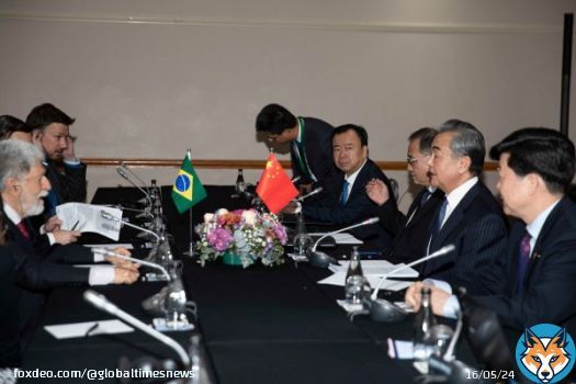 China is willing to strengthen communication and coordination with Brazil, jointly promote BRICS cooperation to reflect the new reality and respond to the voices of all parties, keep pace with the times, make new progress, better safeguard the commoninterests of emerging markets… Show more