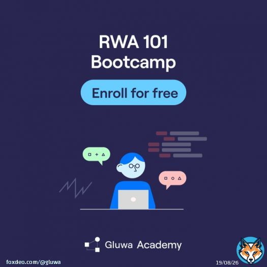 Introducing Gluwa Academy!    Learn about the exciting world of real-world assets for FREE and educate yourself on the trillions of dollars in RWA's untapped value  With your % FREE enrollment, you can master RWAs and diversify your portfolio. Check out the modules now