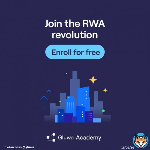 Introducing Gluwa Academy!    Learn about the exciting world of real-world assets for FREE and educate yourself on the trillions of dollars in RWA's untapped value  With your % FREE enrollment, you can master RWAs and diversify your portfolio. Check out the modules now