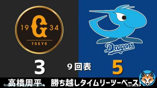 セ・リーグ開幕戦 巨人vs.中日 2023.03.31 9回表 高橋周平、勝ち越しタイムリーツーベース！！！  中日ドラゴンズ、2点リードです #dragons #中日ドラゴンズ  【全打席結果はこちらから】 &rArr;