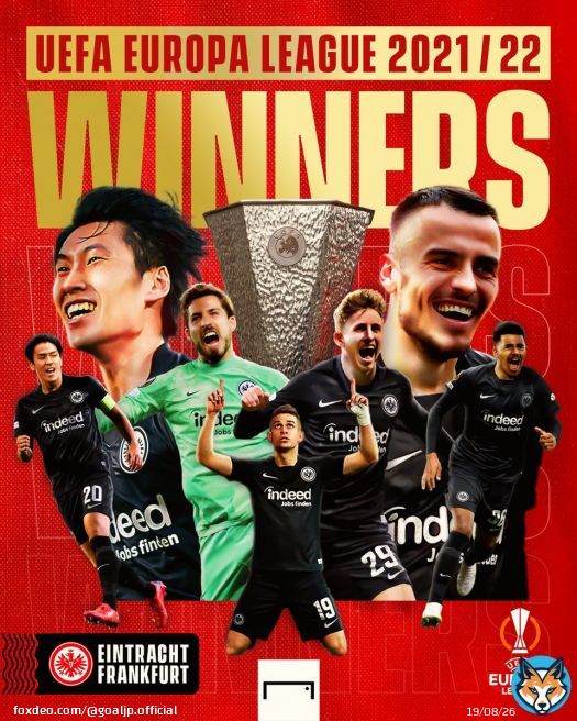 \ud83c\udde9\ud83c\uddea #UEL  王者は #フランクフルト！ \ud83c\udfc6  PK戦の末、レンジャーズに勝利！前身のUEFAカップ時代、1979-80シーズン以来の優勝！  #鎌田大地 と #長谷部誠 は2001-02シーズンの小野伸二に次ぐ、史上2人目・3人目の欧州カップ戦で頂点に立った日本人選手に！  #UELFinal