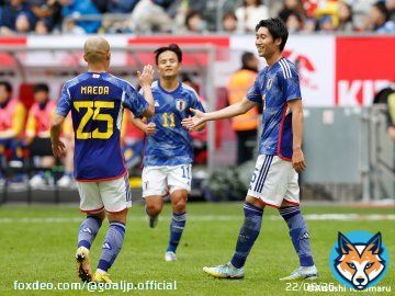 日本がアメリカに勝利！  #鎌田大地 のゴールで先制した #日本代表 は後半、前線のタレントを次々と投入。88分に #三笘薫 が追加点を奪い、ドイツ遠征 初戦を制した。  キリンチャレンジカップ2022 日本 2-0 アメリカ 24分 鎌田 88分 三笘  #jfa #daihyo #SAMURAIBLUE #サッカー日本代表