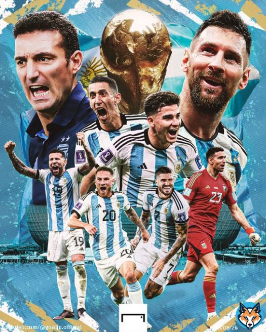 カタールW杯優勝はアルゼンチン！  PK戦の末、#アルゼンチン代表 がフランスに勝利！1986年大会以来 36年ぶり、通算3度目の世界王者に輝く！  キャリア最後の #FIFAワールドカップ となった #メッシ が悲願のW杯初優勝！  #カタールW杯 決勝 アルゼンチン 3-3 (PK 4-2) フランス