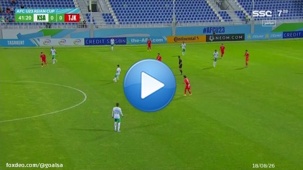 بهذه الطريقة سجل حمد اليامي أول أهداف الأخضر في كأس آسيا تحت 23 عامًا  \ud83e\udd29  #السعودية_طاجيكستان