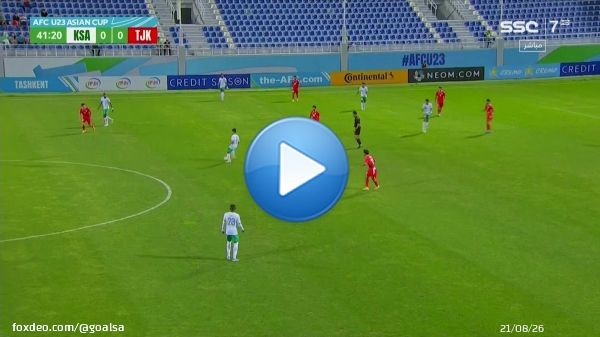 بهذه الطريقة سجل حمد اليامي أول أهداف الأخضر في كأس آسيا تحت 23 عامًا  \ud83e\udd29  #السعودية_طاجيكستان