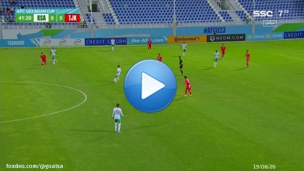 بهذه الطريقة سجل حمد اليامي أول أهداف الأخضر في كأس آسيا تحت 23 عامًا  \ud83e\udd29  #السعودية_طاجيكستان