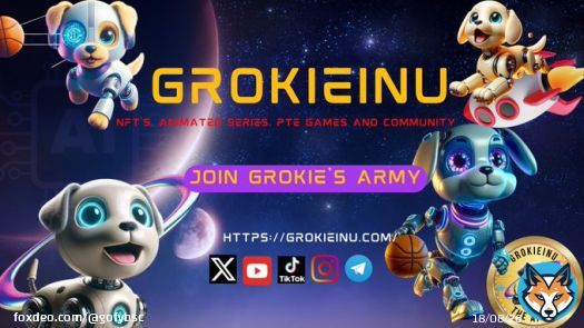 @grokieinu is super bullish with its engaged community & based team. Ca renounced / lp locked / low tax / reflections / P2E USDT. #Grokieinu #BNB