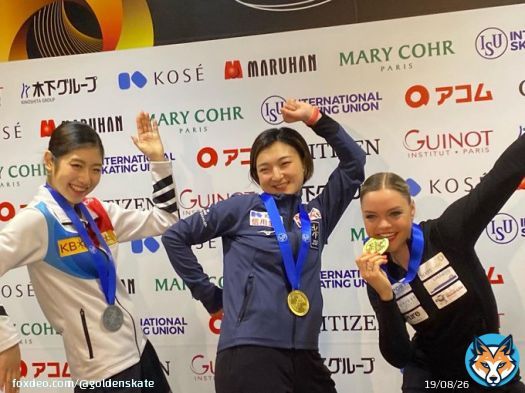 The women&rsquo;s medalists at #WorldFigure 2023:   Kaori Sakamoto 坂本花織  <br>145. 37/ <br>224. 61  Haein Lee 이해인  PB <br>147. 32/ PB <br>220. 95  Loena Hendrickx  <br>138. 48/ <br>210. 42