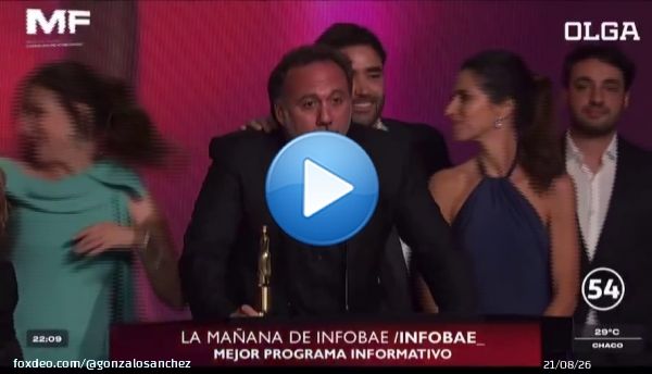 Infobae en Vivo premiado como mejor programa informativo en los Martín Fierro a los Canales de Stream
