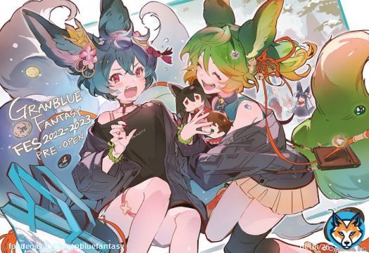 【グランブルーファンタジー】「グラブルフェス2022-2023」、プレオープンへのご来場ありがとうございました！イラストチームより、フェスを満喫するヨウ、スイたちのイラストをお届け！明日からはステージ配信やサテライト配信も行いますので、お楽しみに！ #グラブル #グラフェス2022_2023