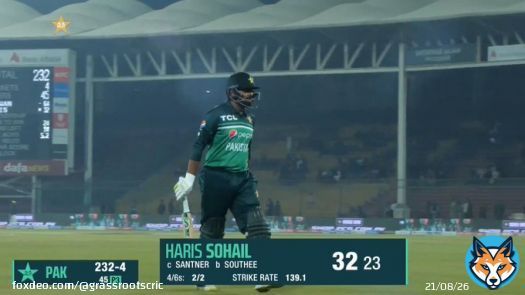 An impactful knock by Haris Sohail on his return!   #PAKvNZ