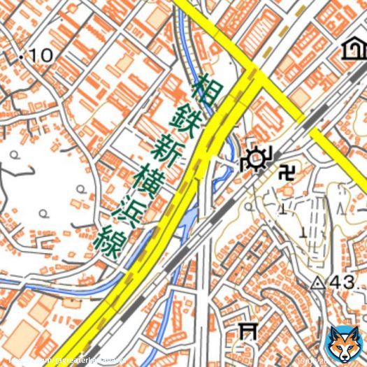 国土地理院地図にも実装されました！ #相鉄東急直通線 #新横浜線