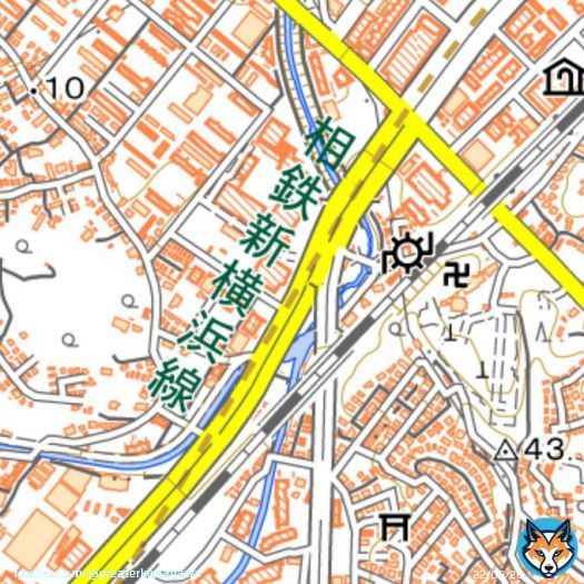 国土地理院地図にも実装されました！ #相鉄東急直通線 #新横浜線