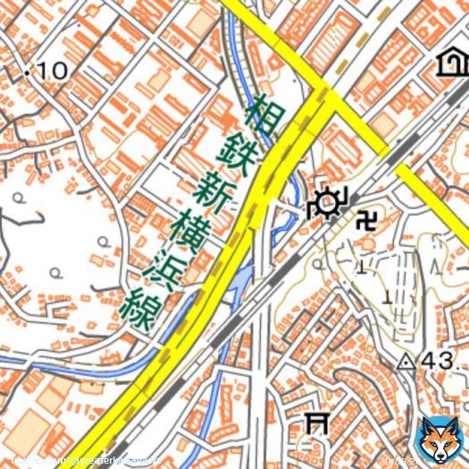 国土地理院地図にも実装されました！ #相鉄東急直通線 #新横浜線
