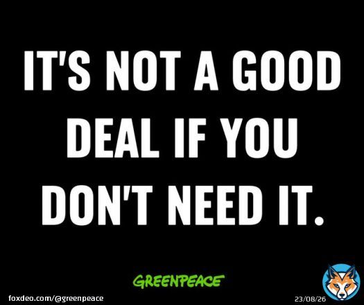Black Friday? Everything you want is just a click away... or not? Remember: saving the planet is the best deal! #BlackFriday